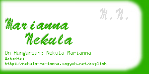 marianna nekula business card